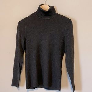 Chicos Turtleneck Size Medium Charcoal Grey